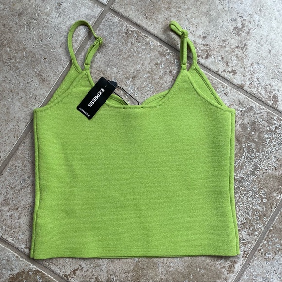 Express Green Sweater Tank - Picture 2 of 2